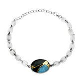 Silver Azure Eclipse Bracelet