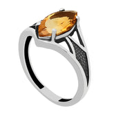 Marquise Elegance Silver Ring