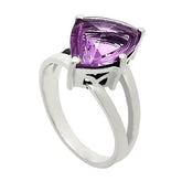 Purple Prism Silver Ring