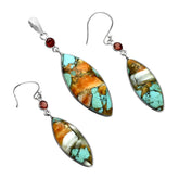 Sierra Bloom Silver Pendant Earrings Set