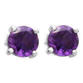 Amethyst Glimmer Studs