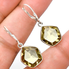 Celestial Lemon Gem Earrings