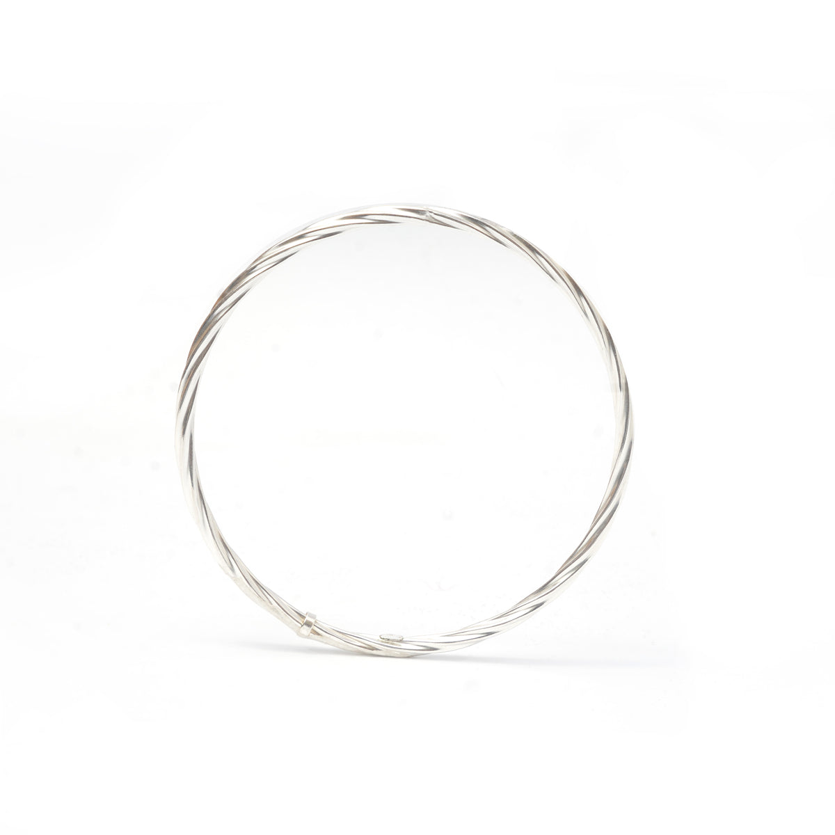 925 Sterling Silver Twisted Bangle Bracelet