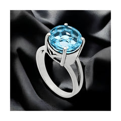 Royal Sky Blue Sterling Silver Ring