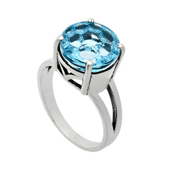 Royal Sky Blue Sterling Silver Ring