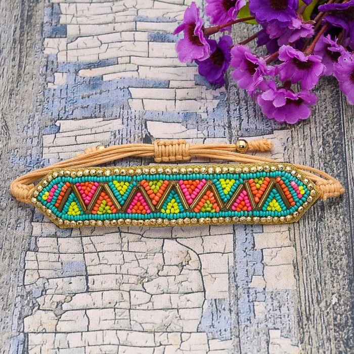 Handmade Colorful Boho Beaded Bracelet