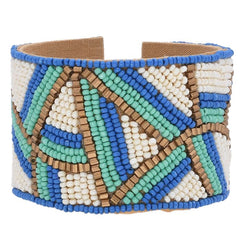 Handmade Colorful Bohemian Seed Bead Cuff Bracelet