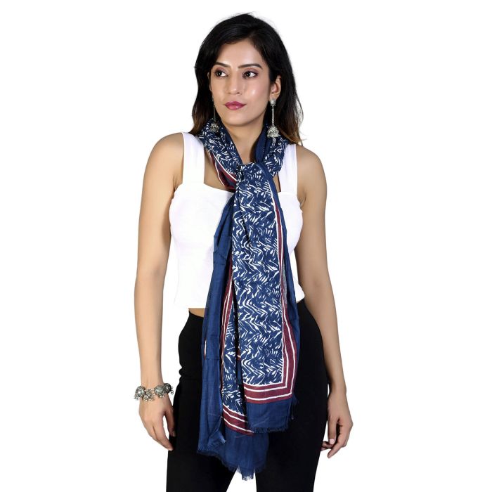 Navy Essence Modal Scarf