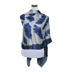 Indigo Bloom Luxury Viscose Scarf