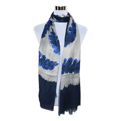 Indigo Bloom Luxury Viscose Scarf