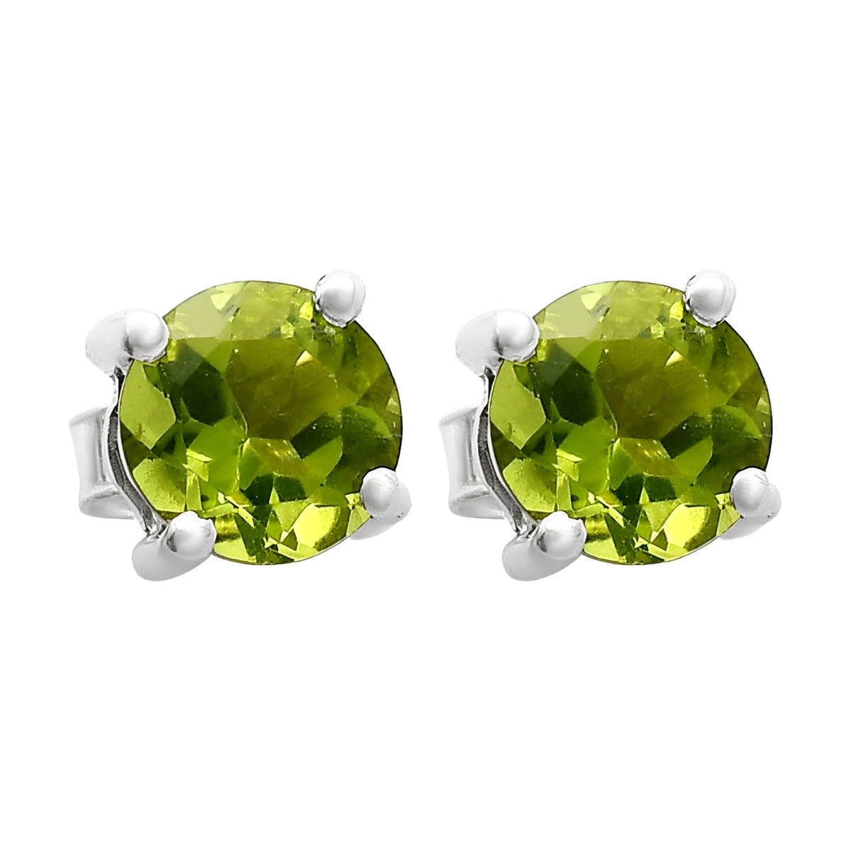 Peridot Glimmer Studs