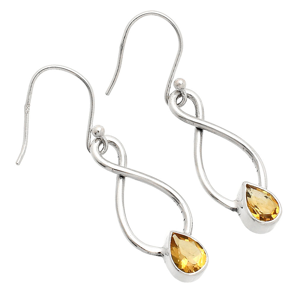 Natural Citrine 925 Sterling Silver Earrings Jewelry DGE1077_C