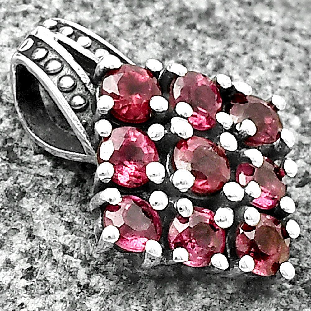 Genuine Ruby 925 Sterling Silver Pendant Jewelry DGP1004_I