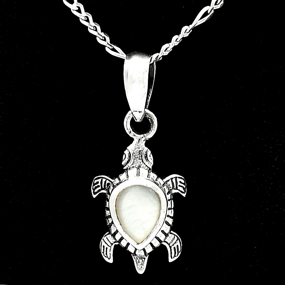 Tortoise - Srilankan Moonstone 925 Sterling Silver Pendant Jewelry DGP1011_C