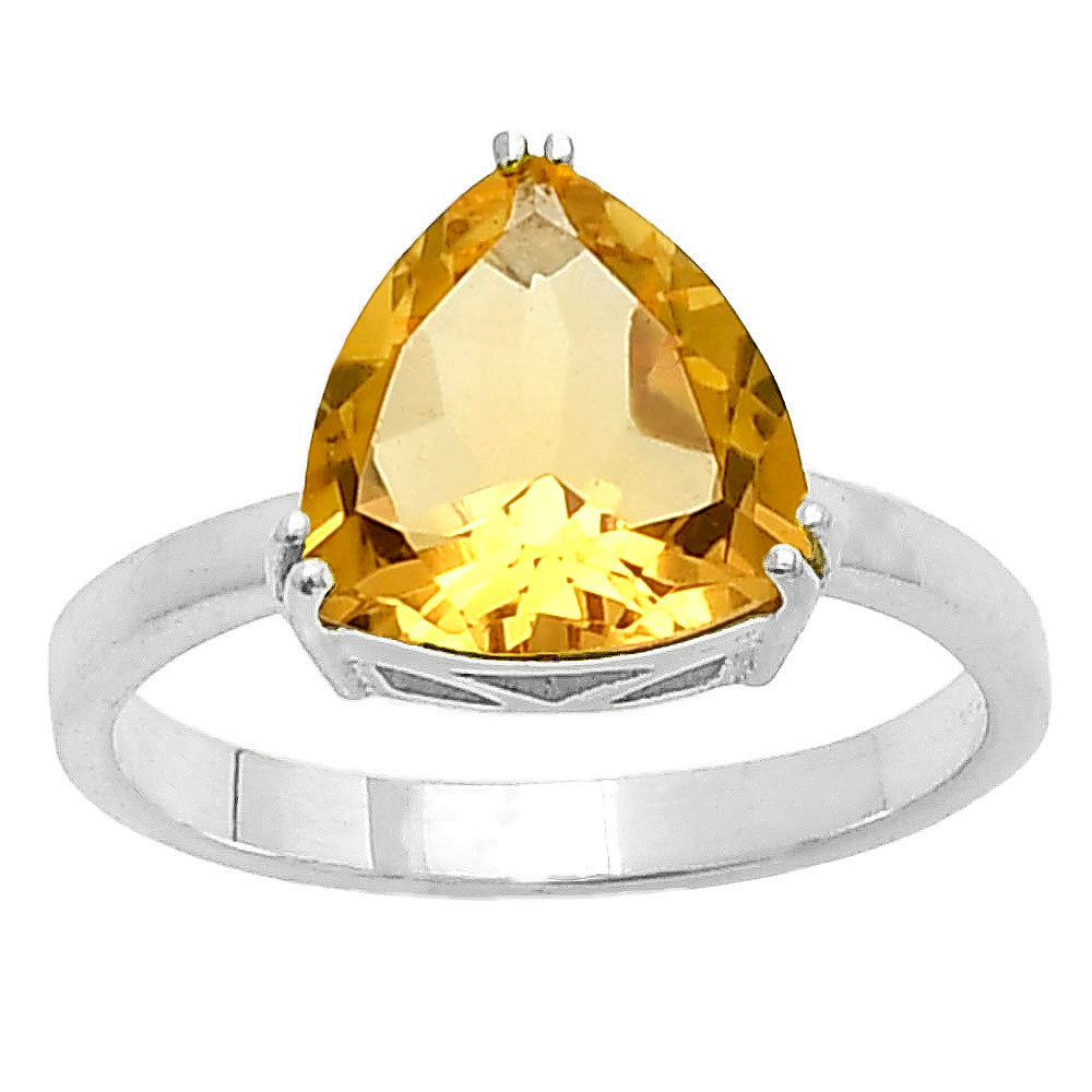 Natural Citrine 925 Sterling Silver Ring Jewelry DGR1107_A