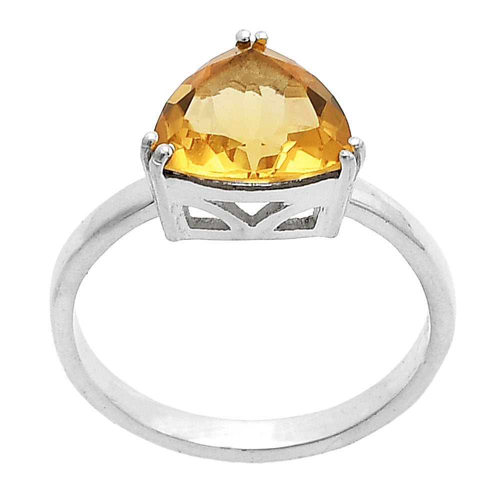 Natural Citrine 925 Sterling Silver Ring Jewelry DGR1107_A