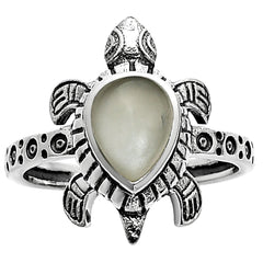 Tortoise - Gray Moonstone 925 Sterling Silver Ring Jewelry DGR1116_G