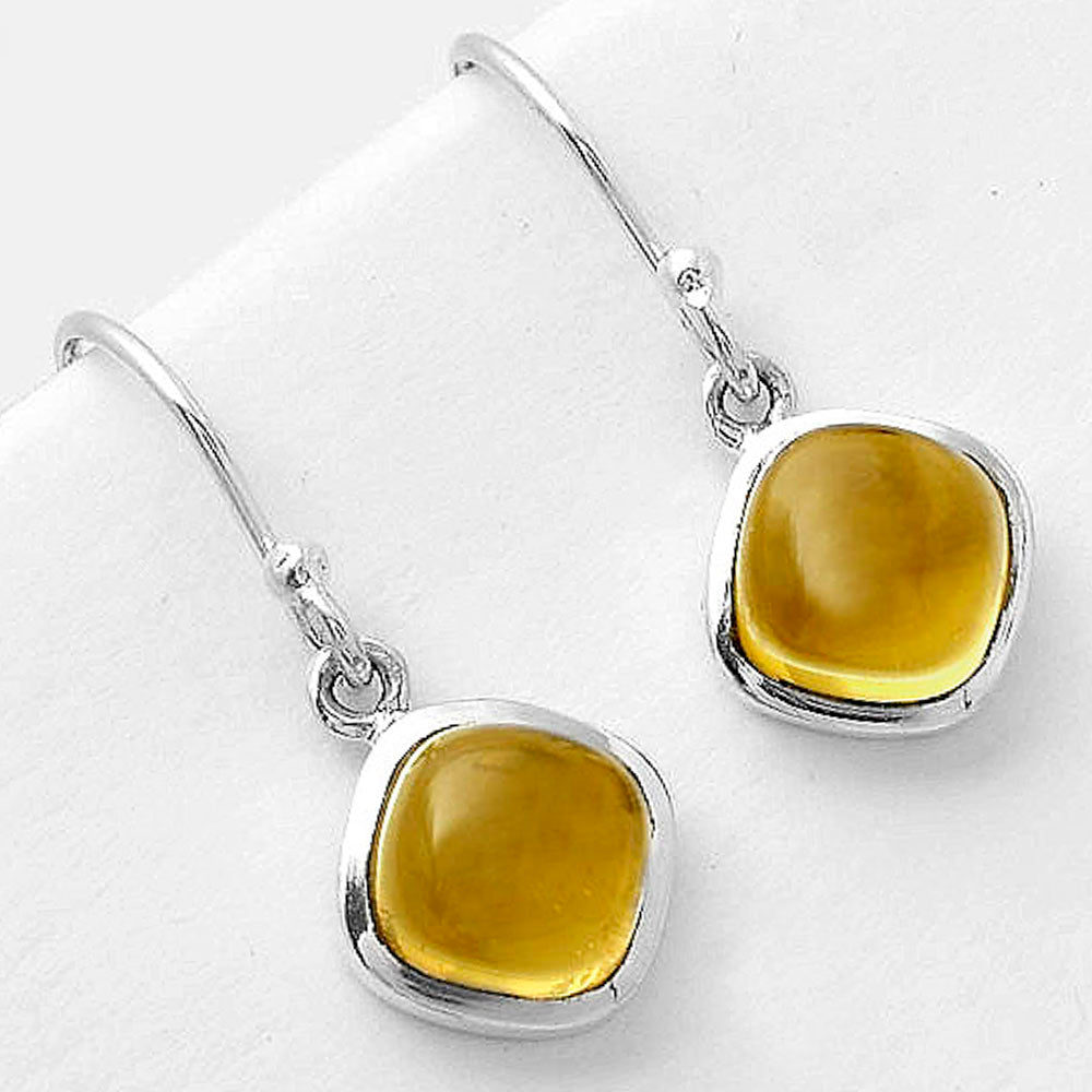 Natural Whiskey Quartz 925 Sterling Silver Pendant Earrings Jewelry Set DGT01010