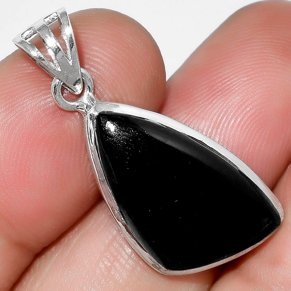 Black Onyx - Brazil 925 Sterling Silver Pendant Earrings Jewelry Set