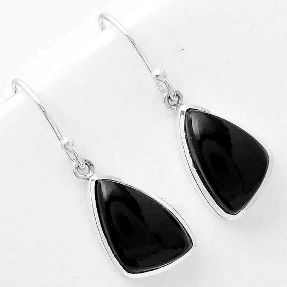 Black Onyx - Brazil 925 Sterling Silver Pendant Earrings Jewelry Set