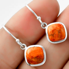 Natural Red Sponge Coral 925 Sterling Silver Pendant Earrings Jewelry Set DGT01031