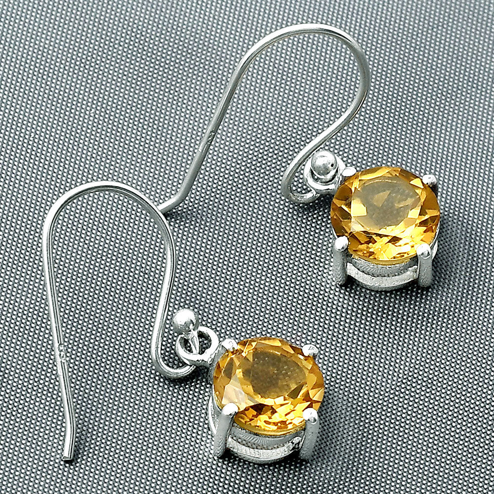 Natural Whiskey Quartz 925 Sterling Silver Pendant Earrings Jewelry Set DGT01052_F