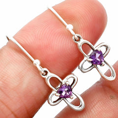 Heart - Amethyst 925 Sterling Silver Pendant Earrings Jewelry Set DGT01054_C