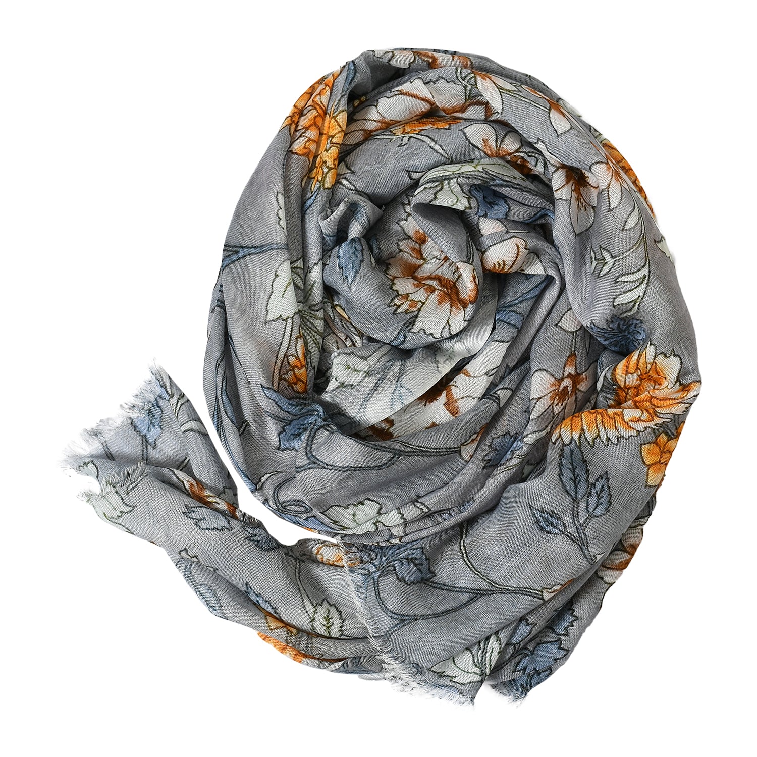 Premium Soft Quality 100% Modal Scarf Floral Print Lightweight Wraps MMD401