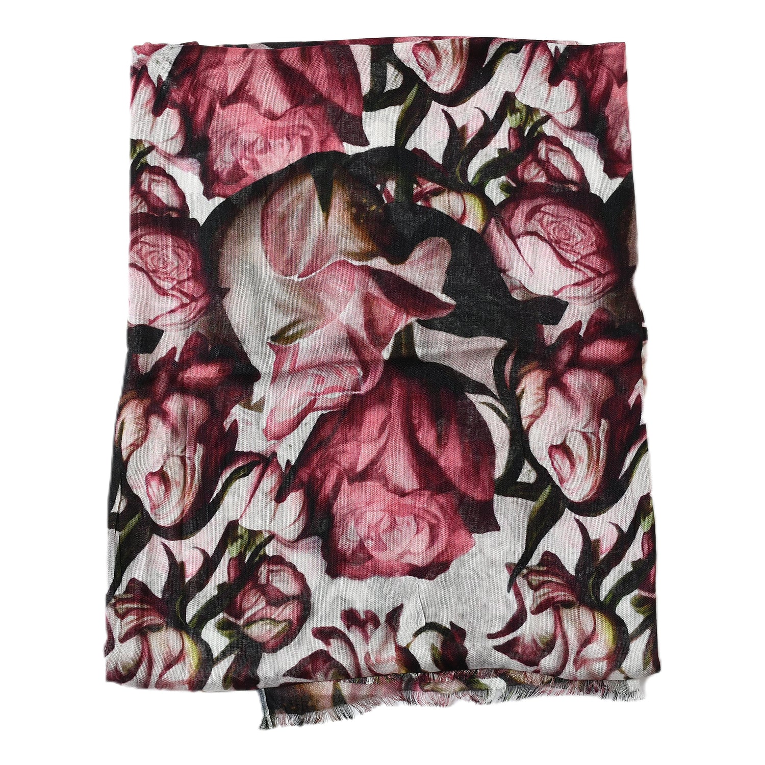 Premium Soft Quality Floral Printed Modal Scarf Lightweight Wraps MMD419