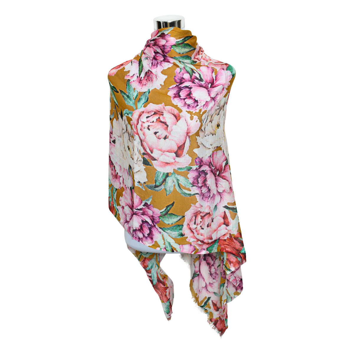 Premium Soft Quality 100% Modal Scarf Floral Print Lightweight Wraps MMD422