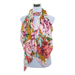 Premium Soft Quality 100% Modal Scarf Floral Print Lightweight Wraps MMD422