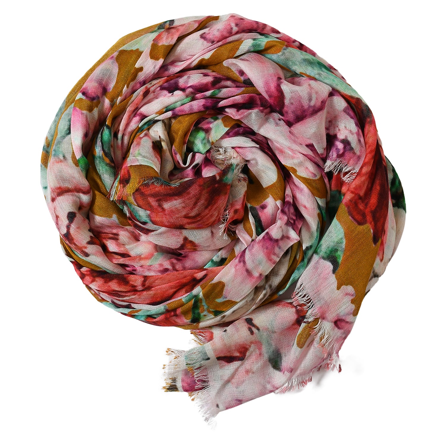 Premium Soft Quality 100% Modal Scarf Floral Print Lightweight Wraps MMD422