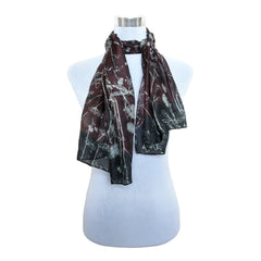 Premium Quality Printed Floral Scarf 100% Cashmere Wool Lightweight MSL201