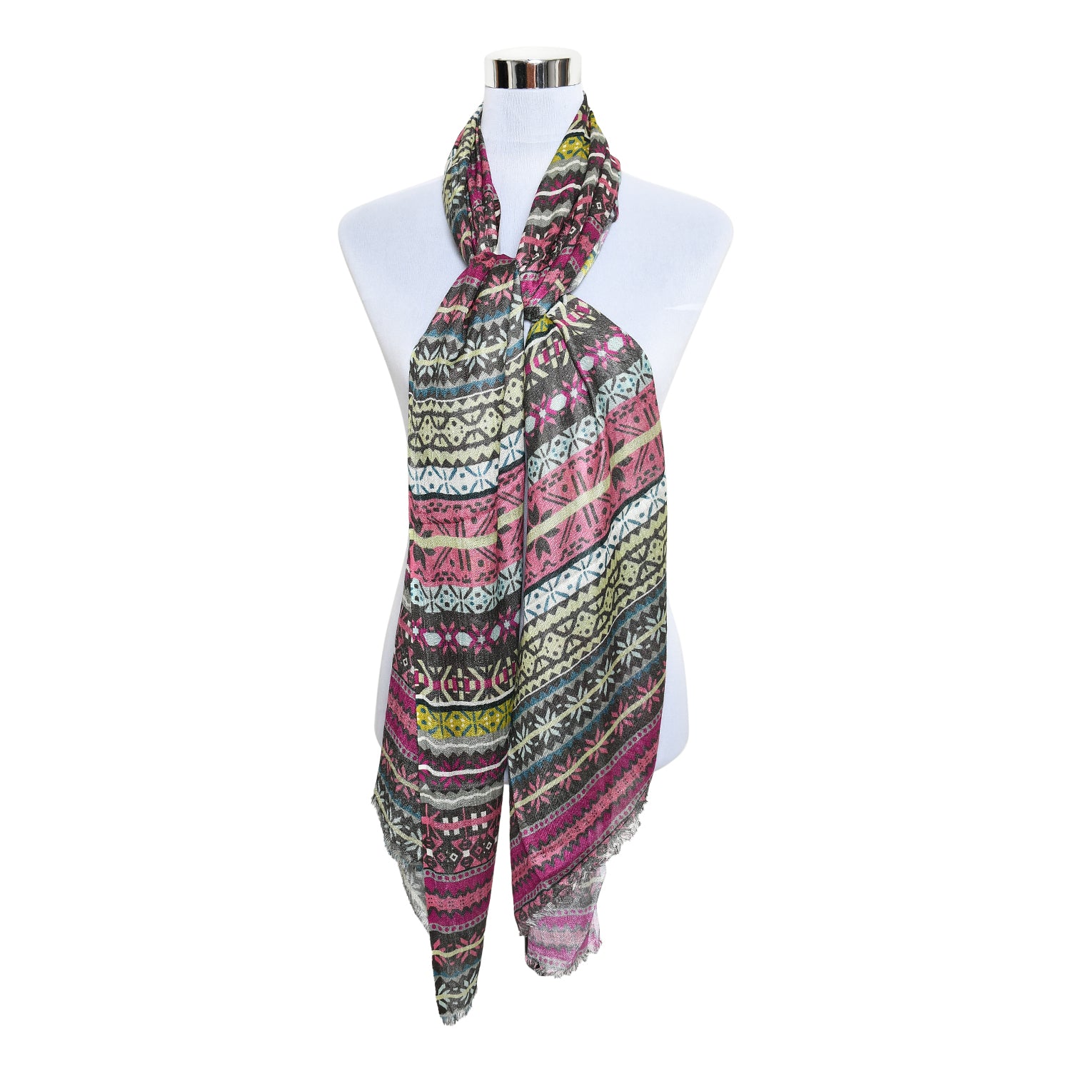 Womens 100% Viscose Print Scarf Lightweight Wraps MV509